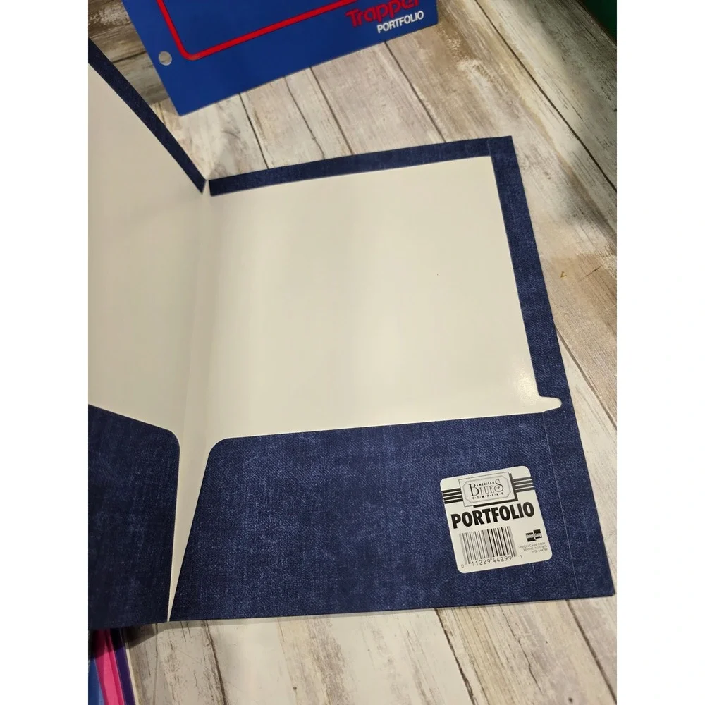 Vintage 90s Mead Trapper Keeper Portfolios & American Blues Denim Folders Lot